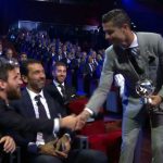 El saludo de Messi a Cristiano por su premio