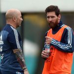 Sampaoli se reunio con Messi en Barcelona