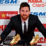 Messi recibe su cuarta Bota de Oro