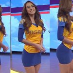 Yanet García, la chica del clima aficionada a Tigres