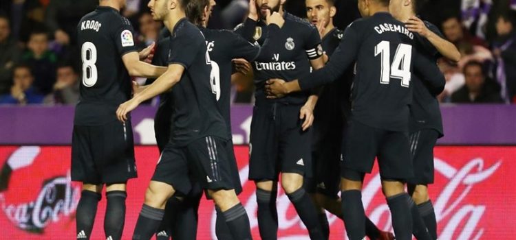 Tras una semana negra el Real Madrid golea al Valladolid