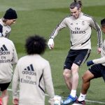 Gareth Bale vuelve con el grupo en el primer entrenamiento de la semana