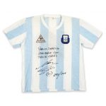 A subasta la camiseta que llevó Maradona en las semifinales del Mundial de México 1986