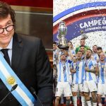 El presidente argentino invitó al plantel de la selección a festejar en el balcón de la Casa Rosada
