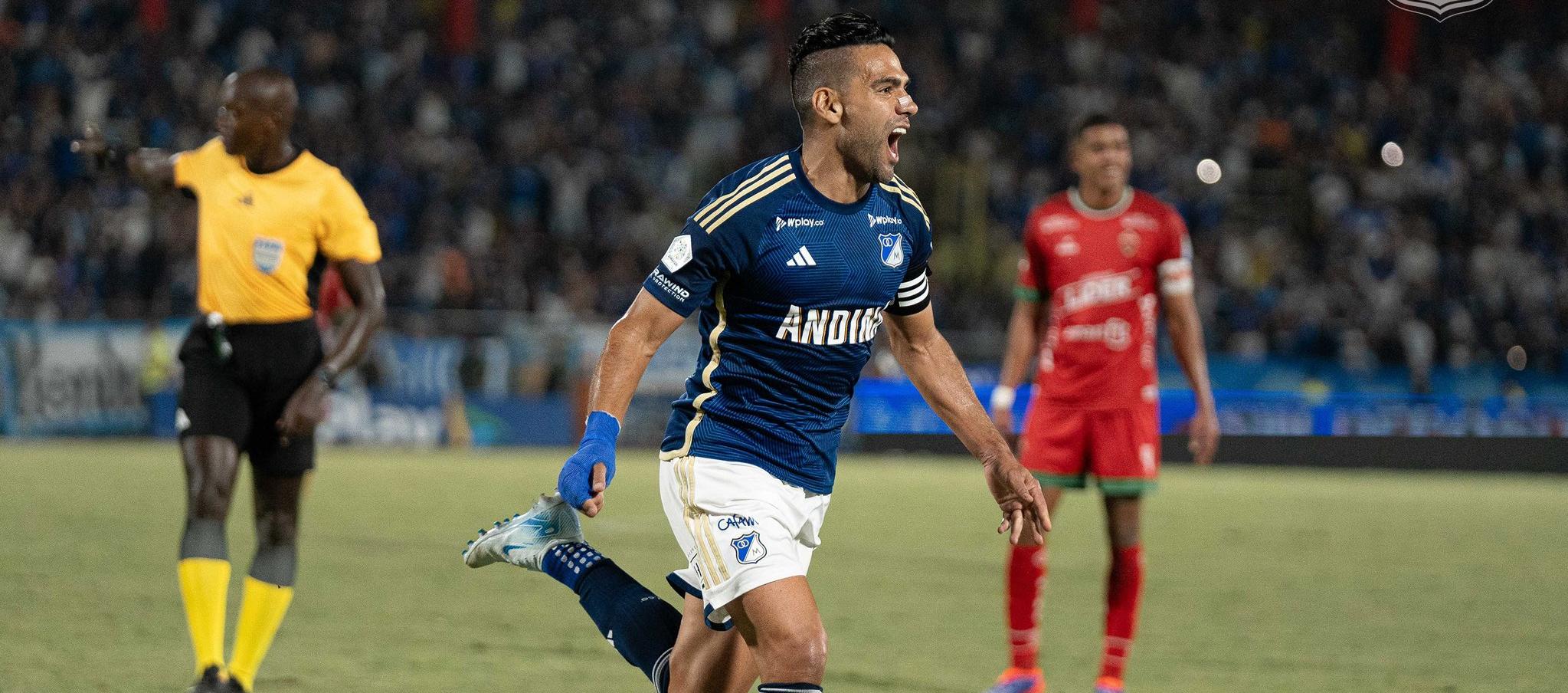 Radamel Falcao convirtió su primer gol con Millonarios y se metió en la