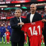 Emotivo homenaje de la selección de Portugal a Pepe